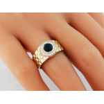 klasyczny złoty pierścionek