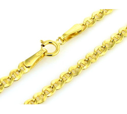 Stylowy złoty łańcuszek 585 w popularnym splocie marina guci o szerokości 3.5mm