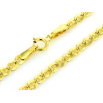 Stylowy złoty łańcuszek 585 w popularnym splocie marina guci o szerokości 3.5mm