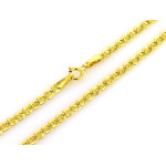 Stylowy złoty łańcuszek 585 w popularnym splocie marina guci o szerokości 3.5mm