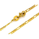 złoty łańcuszek 585 o splocie figaro