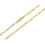 łańcuszek o delikatnym splocie figaro