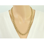 gruby łańcuszek o efektownym splocie