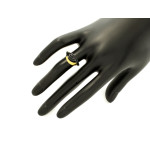 gładki złoty pierścionek