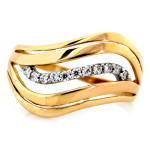 złoty pierścionek bez cyrkonii