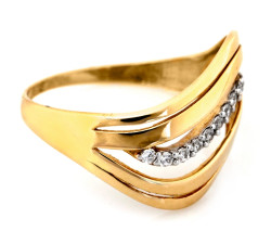 klasyczny złoty pierścionek