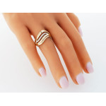 złoty pierścionek bez kamieni