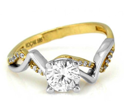 złoty pierścionek bez kamieni