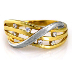 gładki złoty pierścionek