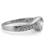 gładki złoty pierścionek