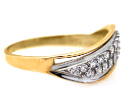 gładki złoty pierścionek