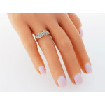 złoty pierścionek bez cyrkonii