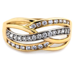 gładki złoty pierścionek