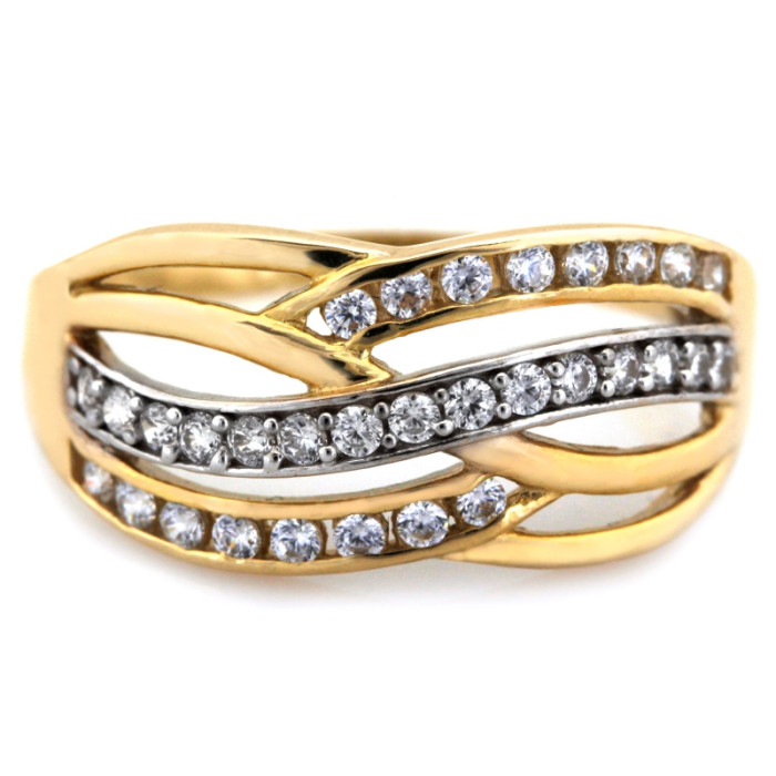 gładki złoty pierścionek