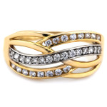 gładki złoty pierścionek