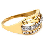 złoty pierścionek bez kamieni