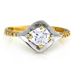 klasyczny złoty pierścionek