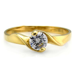 klasyczny złoty pierścionek