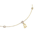 złoty naszyjnik bez cyrkonii