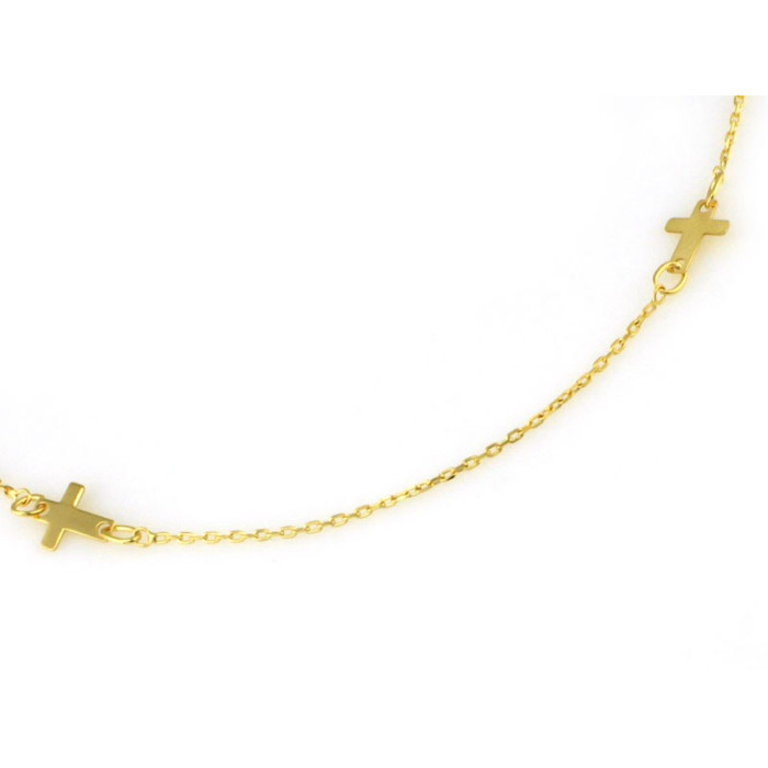 klasyczny złoty naszyjnik