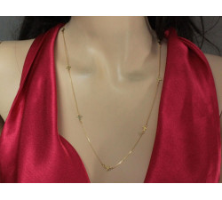 gładki złoty naszyjnik