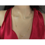 gładki złoty naszyjnik