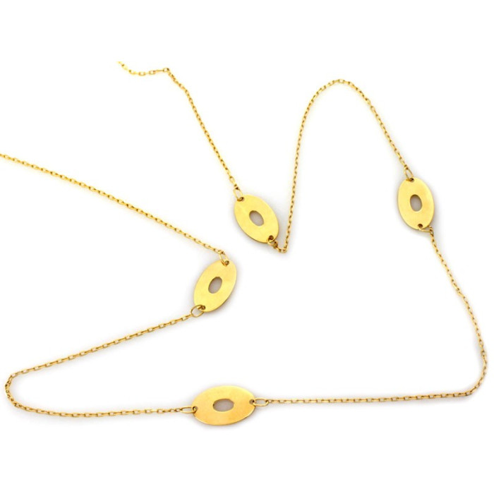 klasyczny złoty naszyjnik