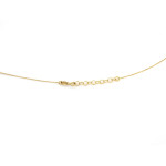 złoty naszyjnik bez cyrkonii