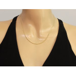 gładki złoty naszyjnik