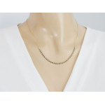 gładki złoty naszyjnik