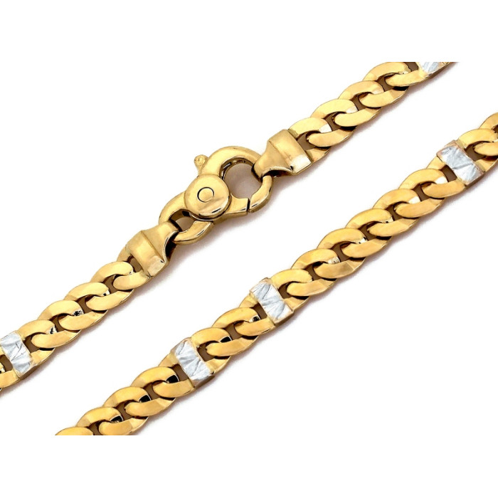 Złoty łańcuszek 585 gruby pancerka