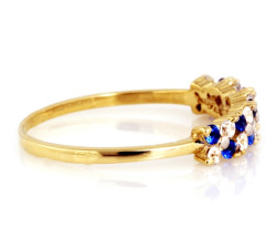 pierścionek ze złota ametyst