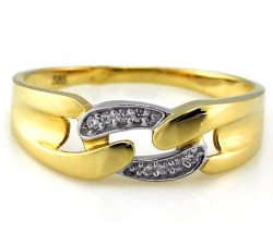 klasyczny złoty pierścionek