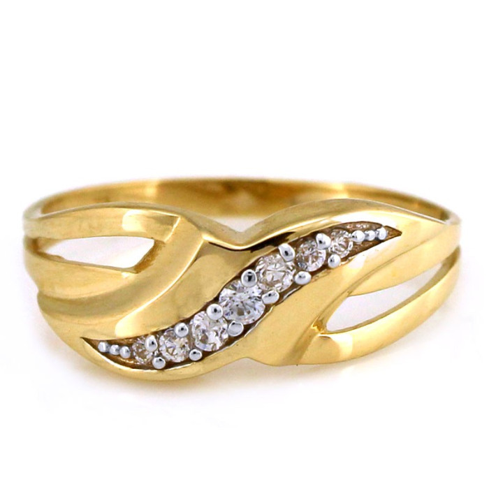 złoty pierścionek bez kamieni