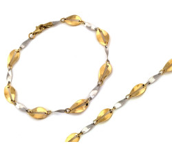 bransoletka elementowa złota 375