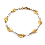 elegancka bransoletka z białym złota 375