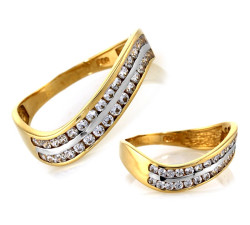 gładki złoty pierścionek