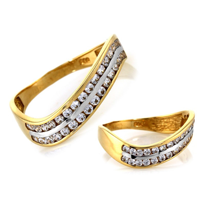 gładki złoty pierścionek