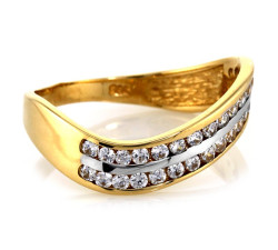 klasyczny złoty pierścionek