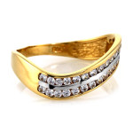 klasyczny złoty pierścionek