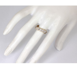 złoty pierścionek bez cyrkonii