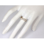 złoty pierścionek bez cyrkonii