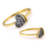 złoty pierścionek bez kamieni