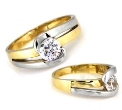 pierścionek złoty z kamieniem