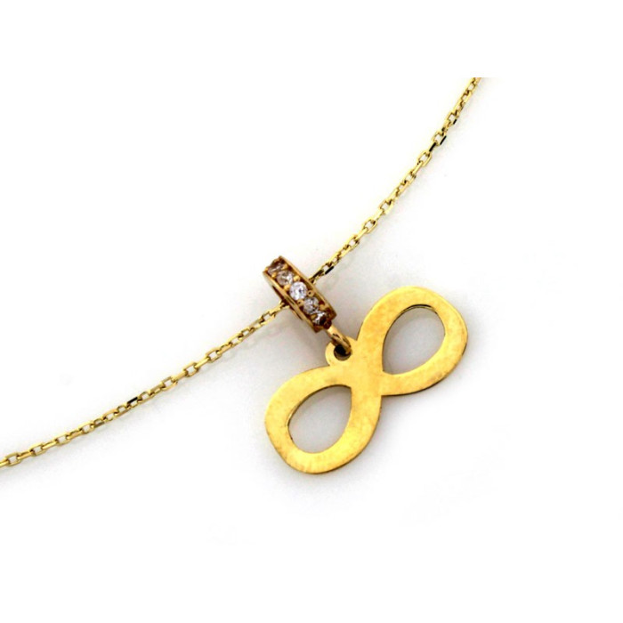 złoty naszyjnik bez kamieni