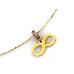 złoty naszyjnik bez kamieni