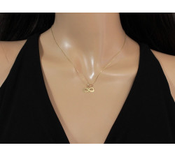 gładki złoty naszyjnik