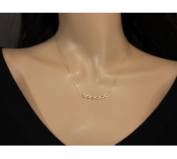 złoty naszyjnik bez kamieni