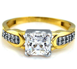 klasyczny złoty pierścionek