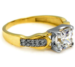 gładki złoty pierścionek